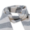 Neck Warmer grey white stripe
